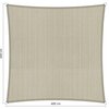 Premium schaduwdoek 6x6m vierkant waterdoorlatend Sahara Sand