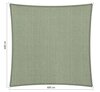 Premium schaduwdoek 6x6m vierkant waterdoorlatend Moonstone Green