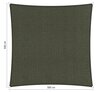 Premium schaduwdoek 3x3m vierkant waterdoorlatend Deep Grey