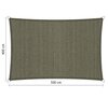 Premium schaduwdoek 4x5m rechthoek waterdoorlatend Desert Storm