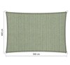 Premium schaduwdoek 4x5m rechthoek waterdoorlatend Moonstone Green