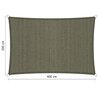 Premium schaduwdoek 2x4m rechthoek waterdoorlatend Desert Storm