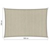 Premium schaduwdoek 2x3m rechthoek waterdoorlatend Sahara Sand