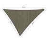 Premium schaduwdoek 3.5x4x4.5m driehoek waterdoorlatend Desert Storm