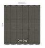 Harmonicadoek 3.7x3.7m waterdoorlatend Cool Grey