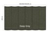 Harmonicadoek 2x5m waterdoorlatend Deep Grey