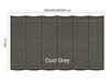Harmonicadoek 2x3m waterdoorlatend Cool Grey