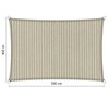 OUTLET Premium schaduwdoek 4x5m rechthoek waterdoorlatend Sahara Sand
