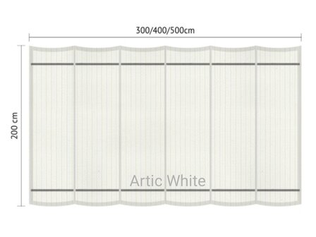 Harmonicadoek 2x3m waterdoorlatend Artic White