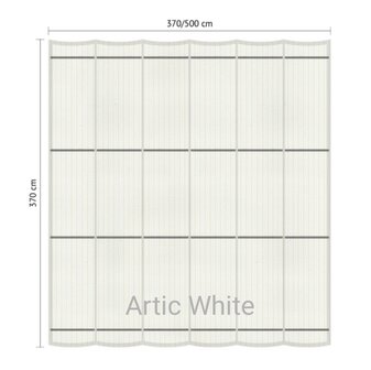 Harmonicadoek 3.7x5m waterdoorlatend Artic White