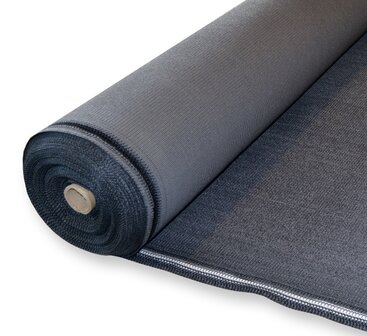 Windbreekgaas op rol 120cm x 10mtr 300gram DuoColor Carbon Black