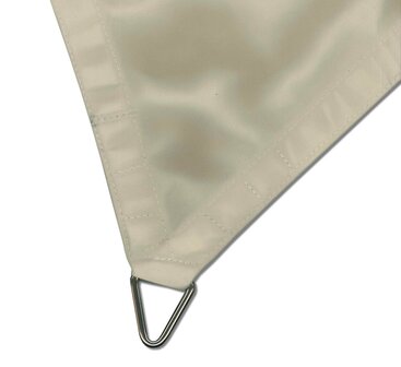 Premium schaduwdoek 4x4m vierkant waterafstotend Warm Grey