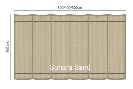 Showmodel Harmonicadoek 2x3m waterdoorlatend Sahara Sand