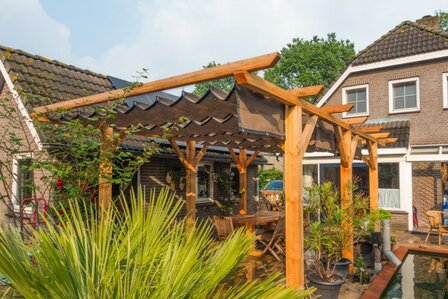 Harmonicadoek 2.9x4m waterdoorlatend Japanese Brown