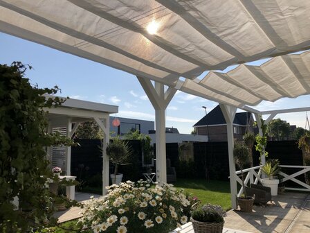 Harmonicadoek 2.9x5m waterdoorlatend Artic White