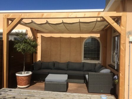 Harmonicadoek 2.9x5m waterdoorlatend Sahara Sand