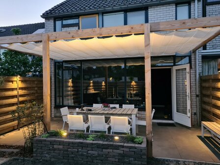 Harmonicadoek 2.9x6m waterdoorlatend Artic White