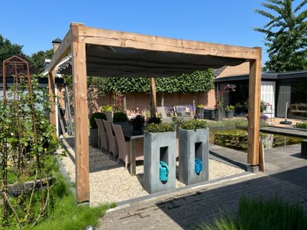 Harmonicadoek 2.9x6m waterdoorlatend Carbon Black