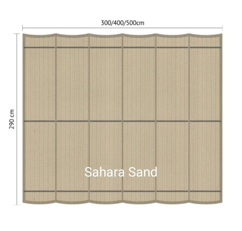 Harmonicadoek 2.9x3m waterdoorlatend Sahara Sand