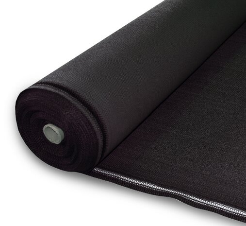 Windbreekgaas op rol 180cm x 25mtr 300 gram Classic Black