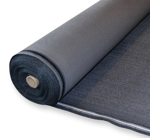 Windbreekgaas op rol 180cm x 50mtr 300gram DuoColor Carbon Black