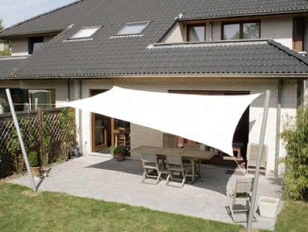 Premium schaduwdoek 3x4m rechthoek waterafstotend Original Camel