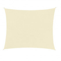 Schaduwdoek waterafstotend 2x3m rechthoek beige