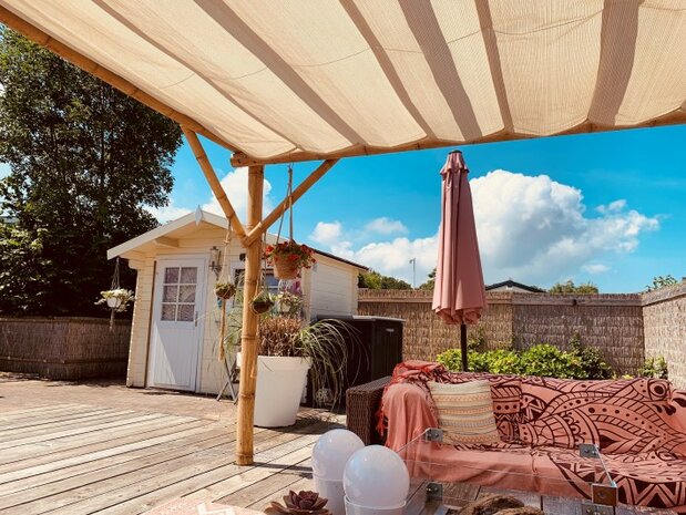 Harmonicadoek 2.9x5m waterdoorlatend Sahara Sand