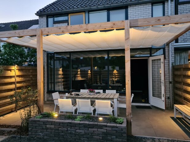 Harmonicadoek 2.9x6m waterdoorlatend Artic White