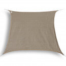 Budget schaduwdoek 4.5x4.5m vierkant waterdoorlatend taupe Budget schaduwdoek 4.5x4.5m vierkant waterdoorlatend taupe