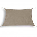 Budget schaduwdoek 2x4m rechthoek waterdoorlatend taupe Budget schaduwdoek 2x4m rechthoek waterdoorlatend taupe