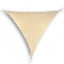 Budget schaduwdoek 3x3x3m driehoek waterdoorlatend zand Budget schaduwdoek 3x3x3m driehoek waterdoorlatend zand