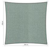 Premium schaduwdoek 2x2m vierkant waterdoorlatend Country Blue Premium schaduwdoek 2x2m vierkant waterdoorlatend Country Blue