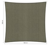 Premium schaduwdoek 3.6x3.6m vierkant waterdoorlatend Desert Storm Premium schaduwdoek 3.6x3.6m vierkant waterdoorlatend Desert Storm