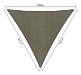 Premium schaduwdoek 5x5x5m driehoek waterdoorlatend Desert Storm Premium schaduwdoek 5x5x5m driehoek waterdoorlatend Desert Storm