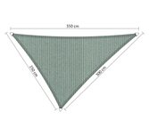 Premium schaduwdoek 2.5x3x3.5m driehoek waterdoorlatend Country Blue Premium schaduwdoek 2.5x3x3.5m driehoek waterdoorlatend Country Blue