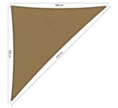 Premium schaduwdoek 3x3x4.2m driehoek waterafstotend Original Camel Premium schaduwdoek 3x3x4.2m driehoek waterafstotend Original Camel
