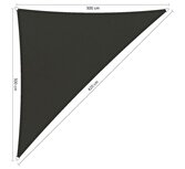 Premium schaduwdoek 3x3x4.2m driehoek waterafstotend Warm Grey Premium schaduwdoek 3x3x4.2m driehoek waterafstotend Warm Grey