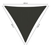 Premium schaduwdoek 4x4x4m driehoek waterafstotend Warm Grey Premium schaduwdoek 4x4x4m driehoek waterafstotend Warm Grey
