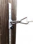 Aluminium rail met RVS schuifsysteem Aluminium rail met RVS schuifsysteem