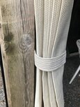 Buitengordijn HDPE met RVS ringen Sahara Sand Buitengordijn HDPE met RVS ringen Sahara Sand