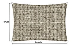 Budget zonnedoek 2x3m rechthoek waterdoorlatend Mystic Sand Grey Budget zonnedoek 2x3m rechthoek waterdoorlatend Mystic Sand Grey