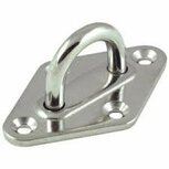 Plaat met oog 6mm RVS aisi316 Plaat met oog 6mm RVS aisi316