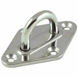 Plaat met oog 8mm RVS aisi316 Plaat met oog 8mm RVS aisi316