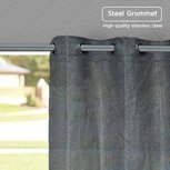 Buitengordijn HDPE met RVS ringen Cool Grey Buitengordijn HDPE met RVS ringen Cool Grey