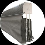 Vouwgordijn HDPE voor buiten 98x240cm Cool Grey Vouwgordijn HDPE voor buiten 98x240cm Cool Grey
