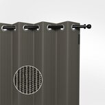 Buitengordijn HDPE met RVS ringen Desert Storm Buitengordijn HDPE met RVS ringen Desert Storm