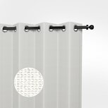 Buitengordijn HDPE met RVS ringen Artic White Buitengordijn HDPE met RVS ringen Artic White
