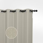 Buitengordijn HDPE met RVS ringen Sahara Sand Buitengordijn HDPE met RVS ringen Sahara Sand