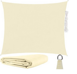 Schaduwdoek - Vierkant 360x360cm - Beige - Waterafstotend - 3.6x3.6m Schaduwdoek - Vierkant 360x360cm - Beige - Waterafstotend - 3.6x3.6m